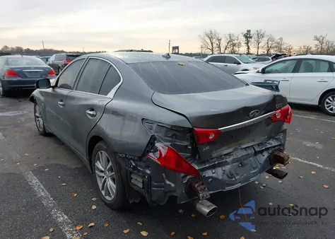 2014 Infiniti Q50 Premium from USA, damaged, VIN JN1BV7ARXEM694098